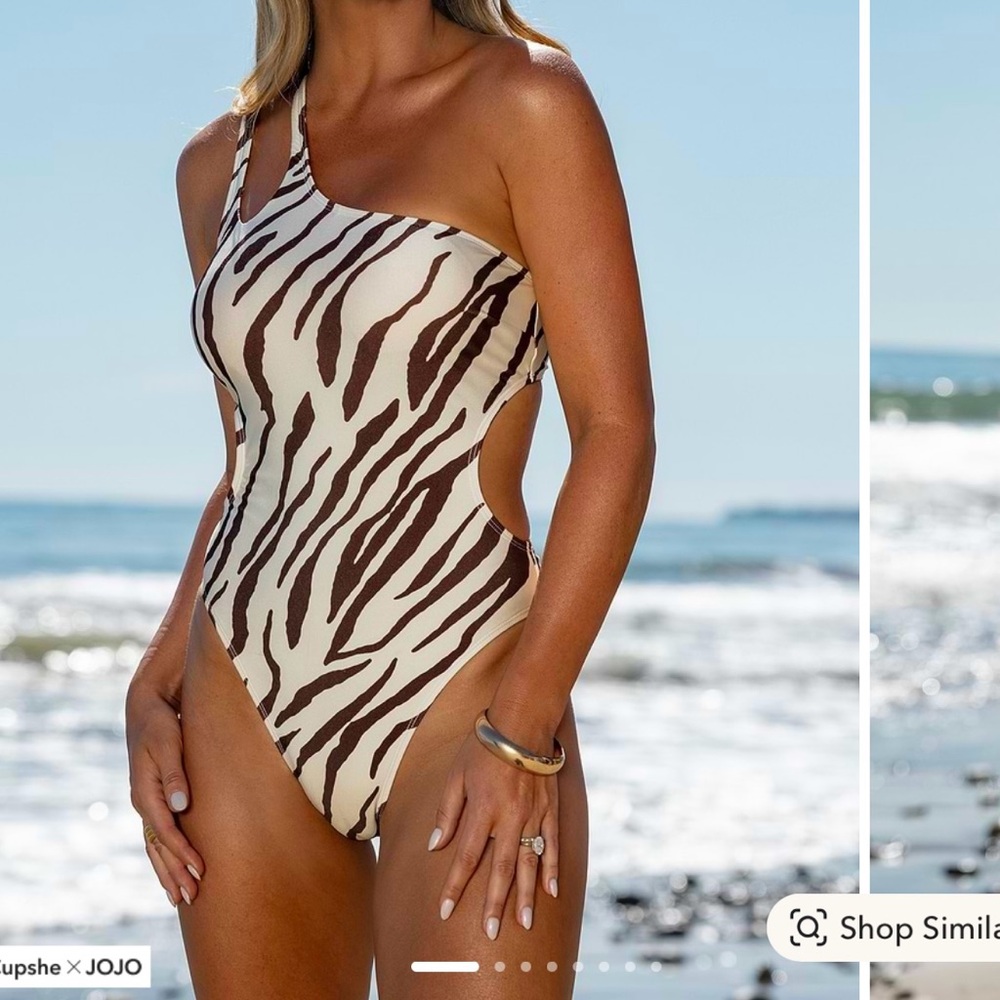 x JoJo Saddleback One-Shoulder One-Piece